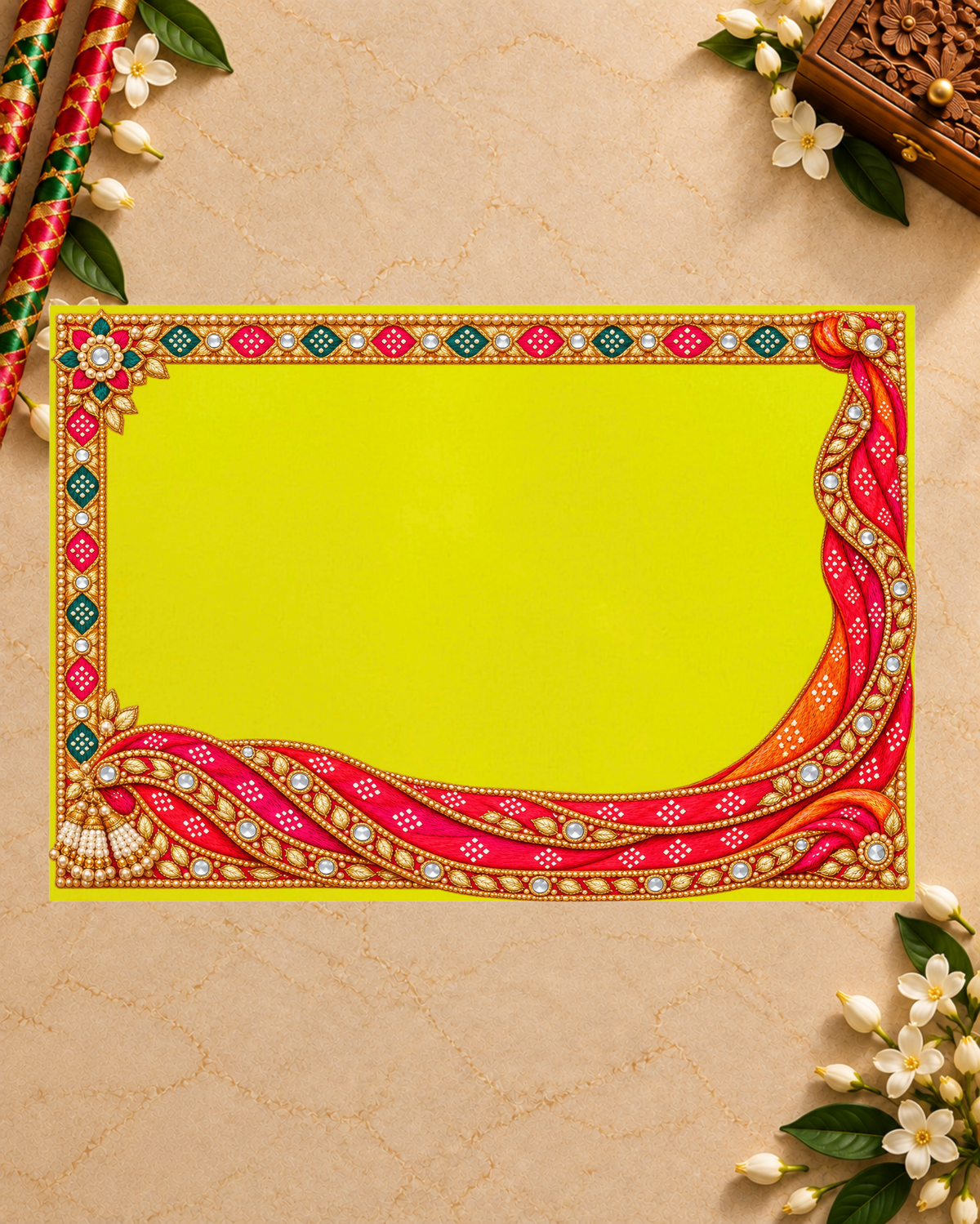 Embroidery Print Velvet Aasan