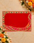Embroidery Print Velvet Aasan