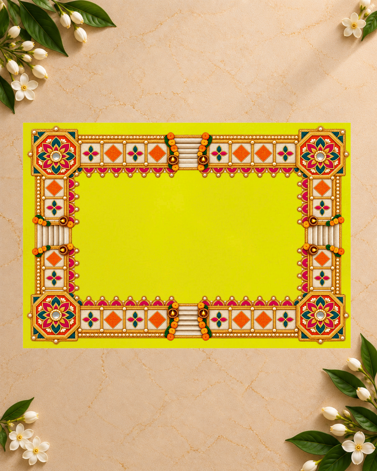 Embroidery Print Velvet Aasan