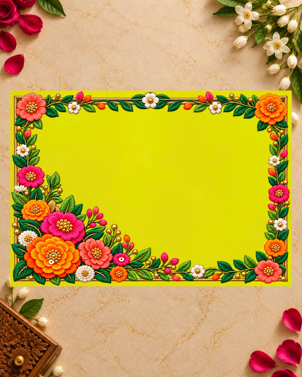 Embroidery Print Velvet Aasan