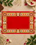 Embroidery Print Velvet Aasan