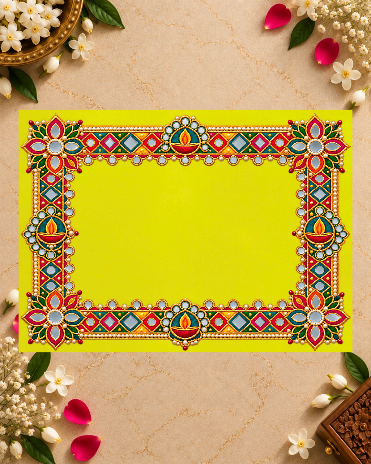Embroidery Print Velvet Aasan