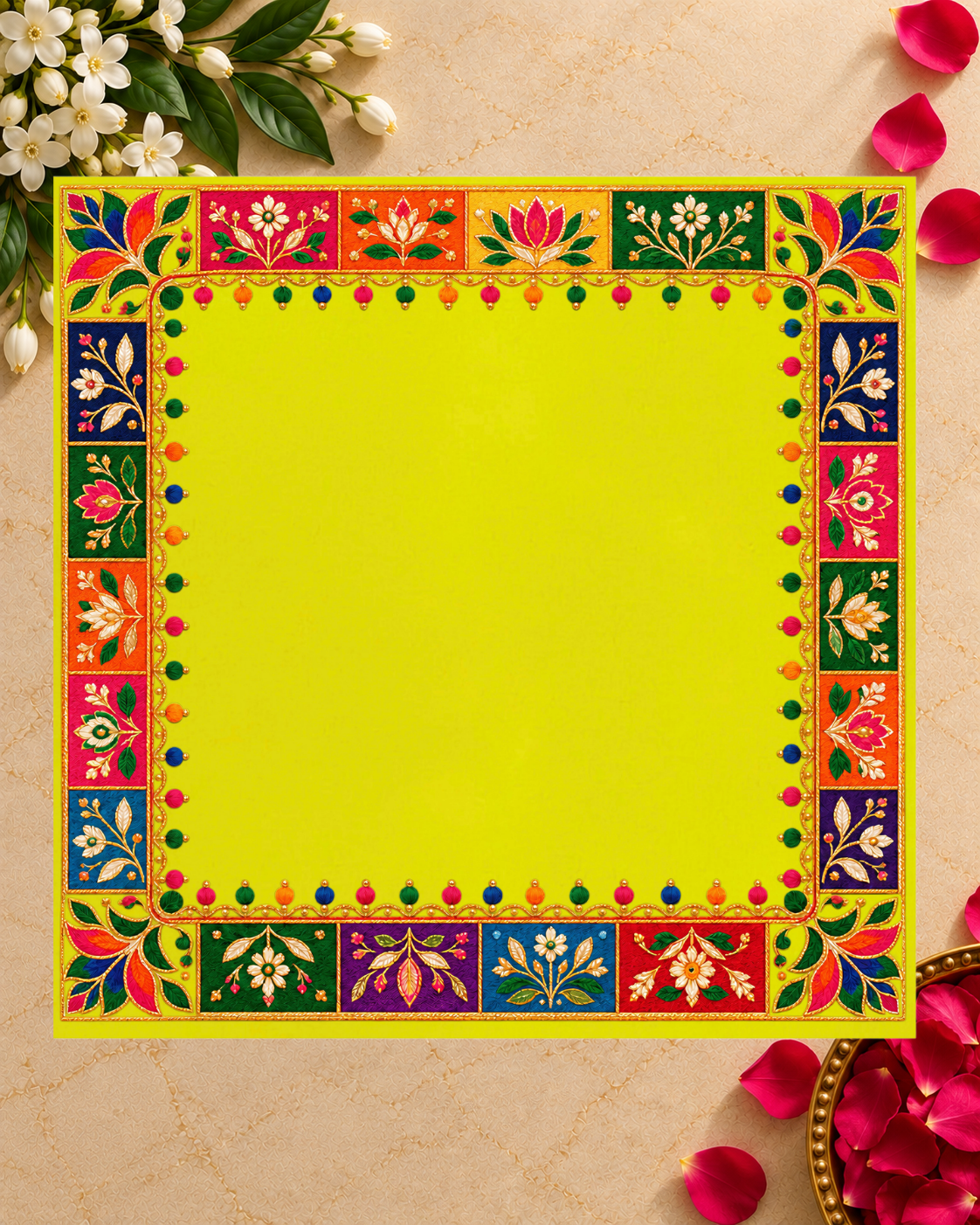 Embroidery Print Velvet Aasan