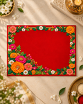 Embroidery Print Velvet Aasan