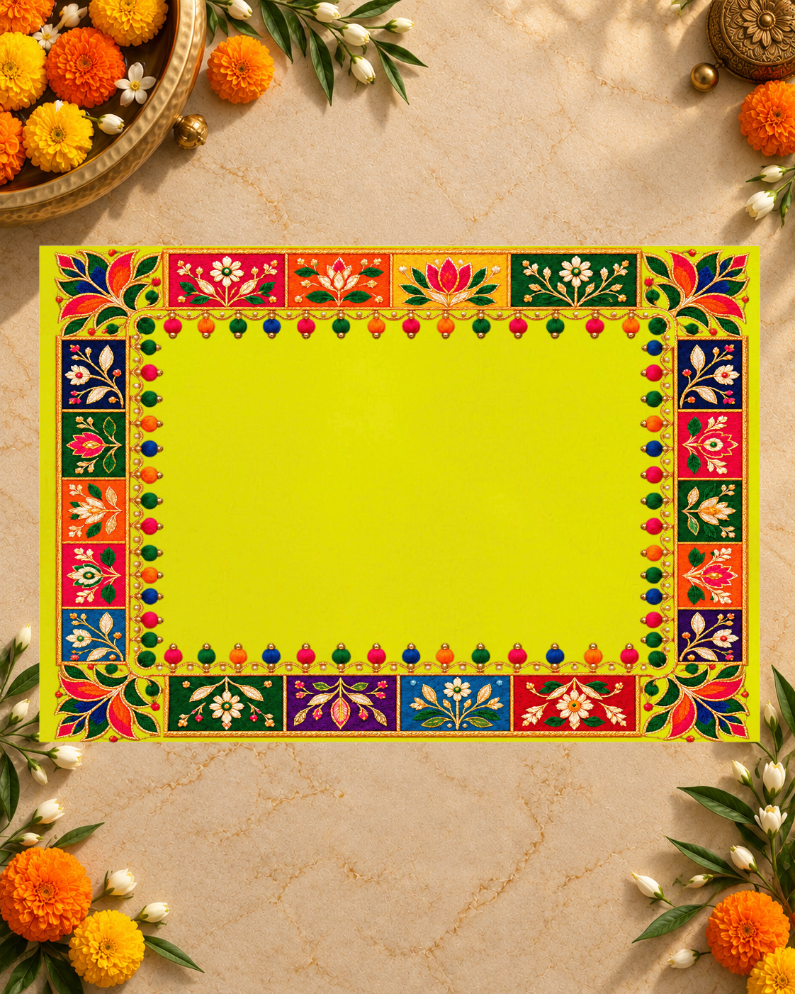 Embroidery Print Velvet Aasan
