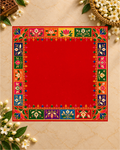 Embroidery Print Velvet Aasan