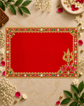 Embroidery Print Velvet Aasan
