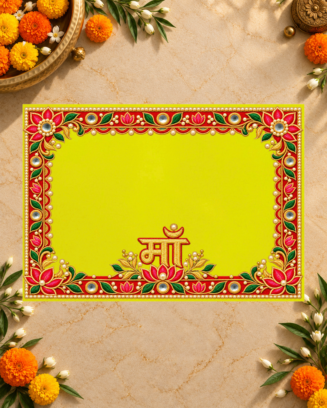 Embroidery Print Velvet Aasan