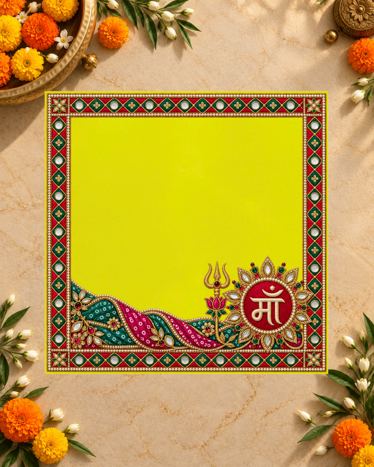 Embroidery Print Velvet Aasan