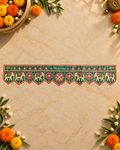 Embroidery Print Velvet Toran