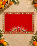 Embroidery Print Velvet Aasan
